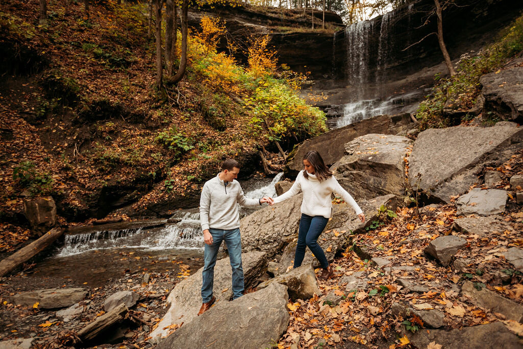 Tully, New York Fall Engagement Session | Aaron + Francesca 